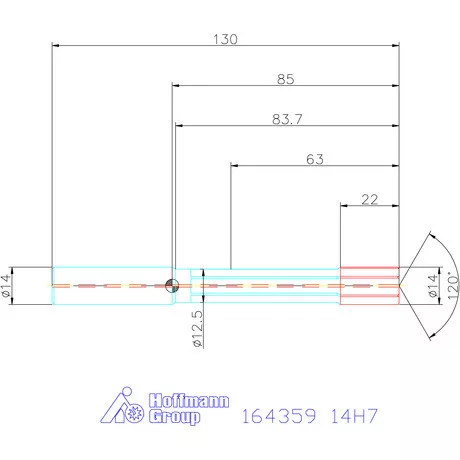 Garant HSS nagy teljesítményű dörzsár HPC zsákfurat 14H7 mm