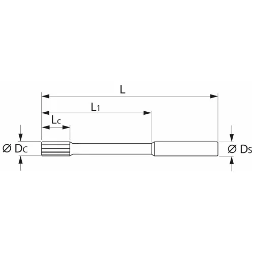 Garant HSS nagy teljesítményű dörzsár HPC zsákfurat 18H7 mm