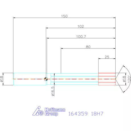 Garant HSS nagy teljesítményű dörzsár HPC zsákfurat 18H7 mm