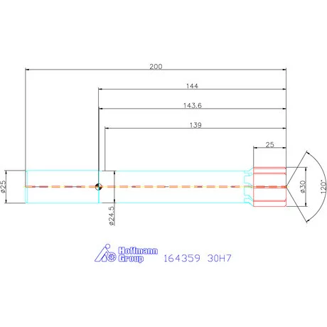 Garant HSS nagy teljesítményű dörzsár HPC zsákfurat 30H7 mm