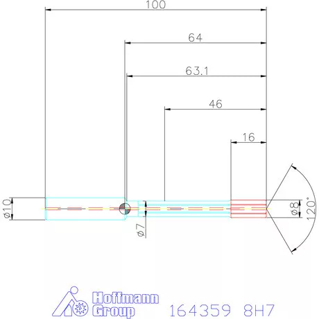 Garant HSS nagy teljesítményű dörzsár HPC zsákfurat 8H7 mm