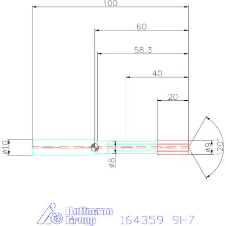 Garant HSS nagy teljesítményű dörzsár HPC zsákfurat 9H7 mm