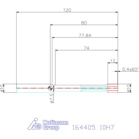 Garant Garant Master Alu VHM nagy teljesítményű dörzsár HPC zsákfurat 10H7 mm
