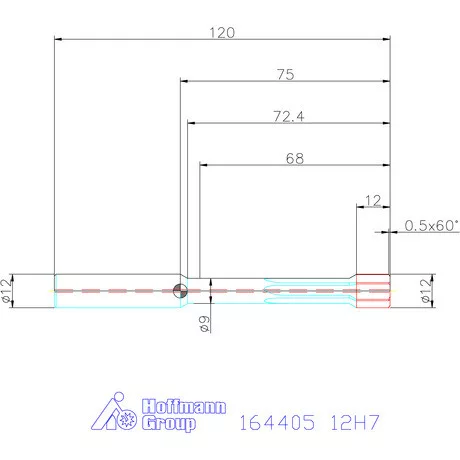 Garant Garant Master Alu VHM nagy teljesítményű dörzsár HPC zsákfurat 12H7 mm