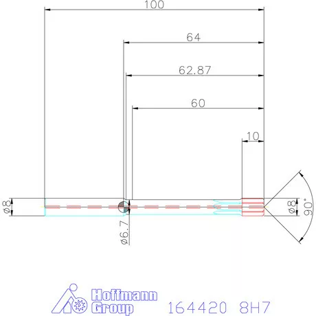Garant Garant Master Steel VHM nagy teljesítményű dörzsárak HPC átmenő furat 8H7 mm