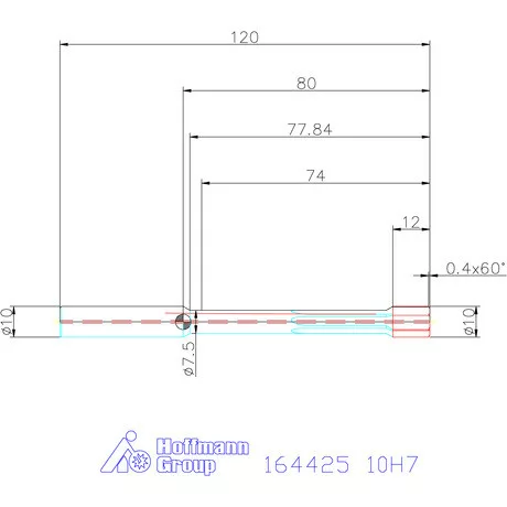 Garant Garant Master Steel VHM nagy teljesítményű dörzsárak HPC zsákfurat 10H7 mm