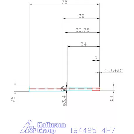Garant Garant Master Steel VHM nagy teljesítményű dörzsárak HPC zsákfurat 4H7 mm