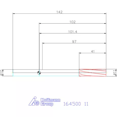 Garant Keményfém gépi dörzsár H7 11 mm