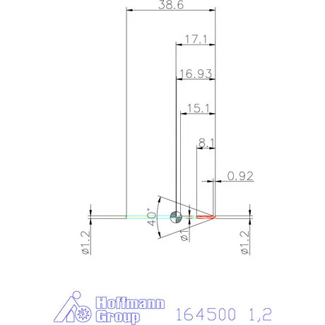 Garant Keményfém gépi dörzsár H7 1,2 mm