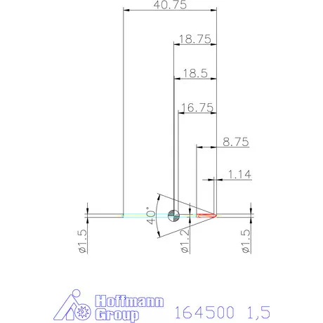 Garant Keményfém gépi dörzsár H7 1,5 mm