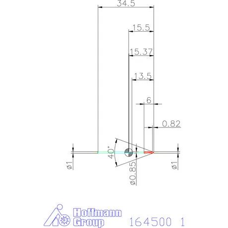 Garant Keményfém gépi dörzsár H7 1 mm
