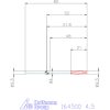 Garant Keményfém gépi dörzsár H7 4,5 mm