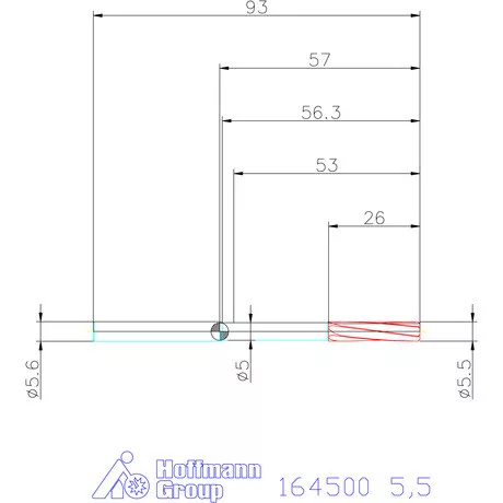 Garant Keményfém gépi dörzsár H7 5,5 mm