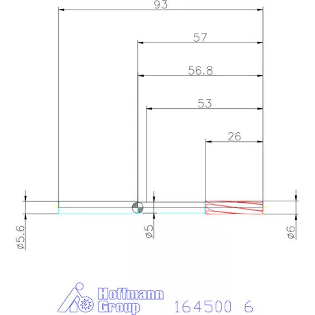 Garant Keményfém gépi dörzsár H7 6 mm