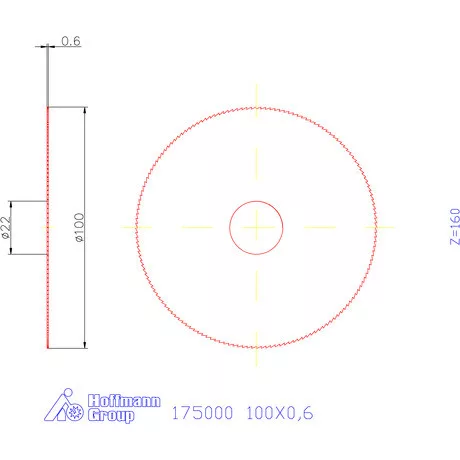 Re-Bo Fém-körfűrésztárcsa finom 100X0,6 mm