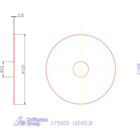 Re-Bo Fém-körfűrésztárcsa finom 100X0,8 mm