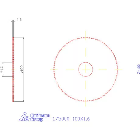 Re-Bo Fém-körfűrésztárcsa finom 100X1,6 mm