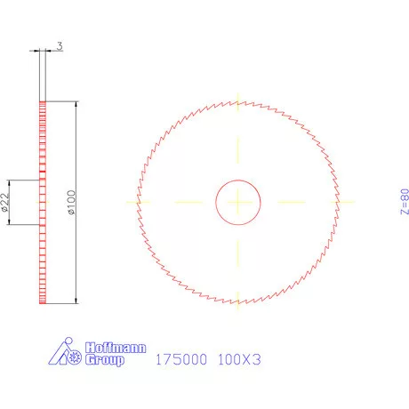 Re-Bo Fém-körfűrésztárcsa finom 100X3 mm