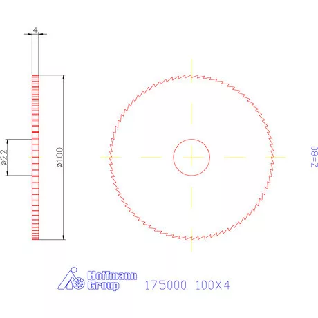 Re-Bo Fém-körfűrésztárcsa finom 100X4 mm