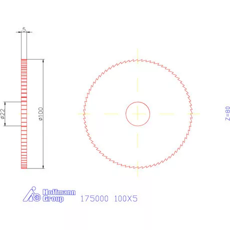 Re-Bo Fém-körfűrésztárcsa finom 100X5 mm