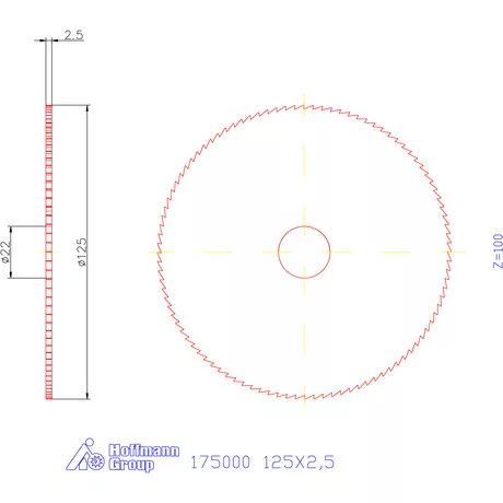 Re-Bo Fém-körfűrésztárcsa finom 125X2,5 mm