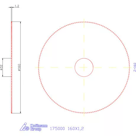 Re-Bo Fém-körfűrésztárcsa finom 160X1,2 mm