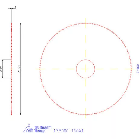 Re-Bo Fém-körfűrésztárcsa finom 160X1 mm