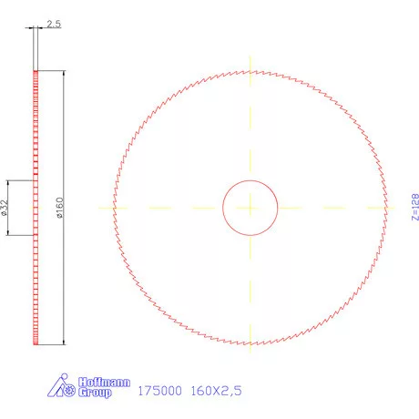 Re-Bo Fém-körfűrésztárcsa finom 160X2,5 mm