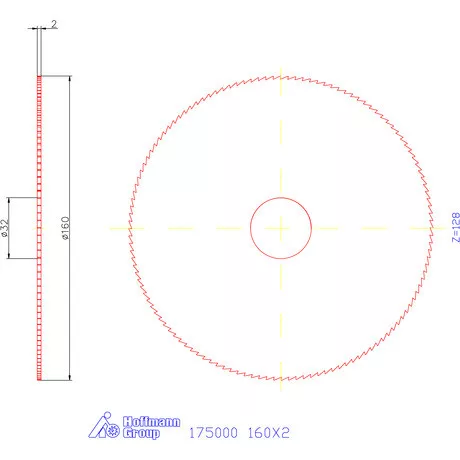 Re-Bo Fém-körfűrésztárcsa finom 160X2 mm