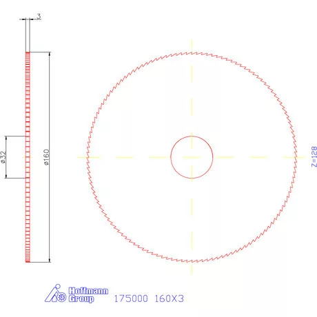 Re-Bo Fém-körfűrésztárcsa finom 160X3 mm