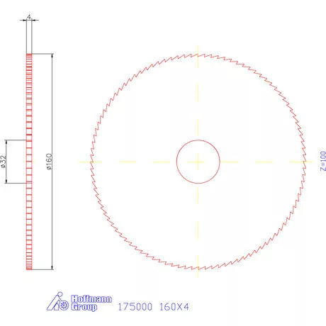 Re-Bo Fém-körfűrésztárcsa finom 160X4 mm