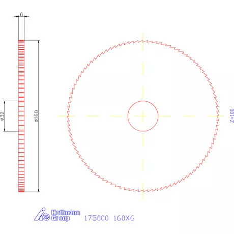 Re-Bo Fém-körfűrésztárcsa finom 160X6 mm