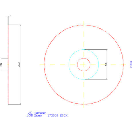 Re-Bo Fém-körfűrésztárcsa finom 200X1 mm