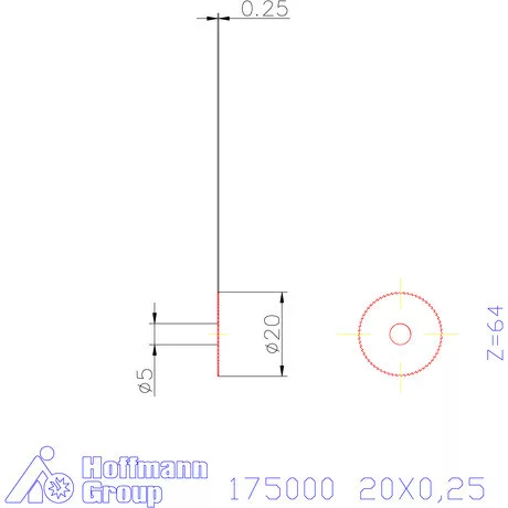 Re-Bo Fém-körfűrésztárcsa finom 20X0,25 mm