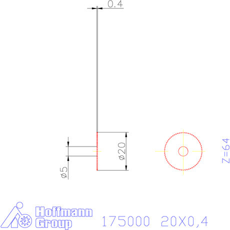 Re-Bo Fém-körfűrésztárcsa finom 20X0,4 mm