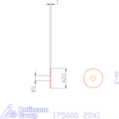Re-Bo Fém-körfűrésztárcsa finom 20X1 mm