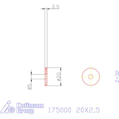 Re-Bo Fém-körfűrésztárcsa finom 20X2,5 mm