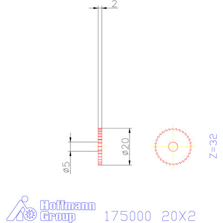 Re-Bo Fém-körfűrésztárcsa finom 20X2 mm