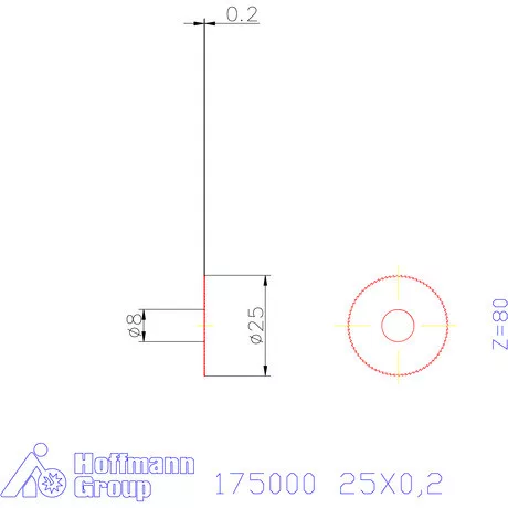 Re-Bo Fém-körfűrésztárcsa finom 25X0,2 mm