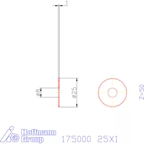 Re-Bo Fém-körfűrésztárcsa finom 25X1 mm