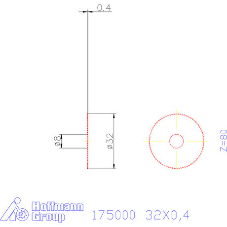Re-Bo Fém-körfűrésztárcsa finom 32X0,4 mm