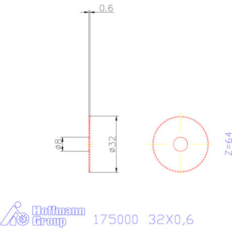 Re-Bo Fém-körfűrésztárcsa finom 32X0,6 mm