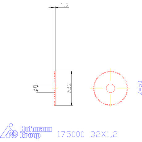 Re-Bo Fém-körfűrésztárcsa finom 32X1,2 mm