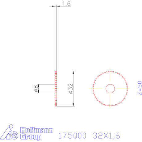 Re-Bo Fém-körfűrésztárcsa finom 32X1,6 mm