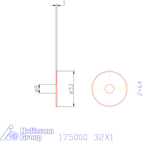 Re-Bo Fém-körfűrésztárcsa finom 32X1 mm
