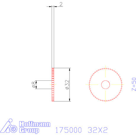 Re-Bo Fém-körfűrésztárcsa finom 32X2 mm