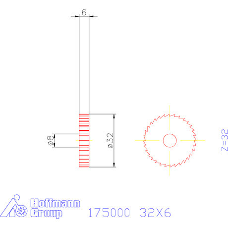 Re-Bo Fém-körfűrésztárcsa finom 32X6 mm