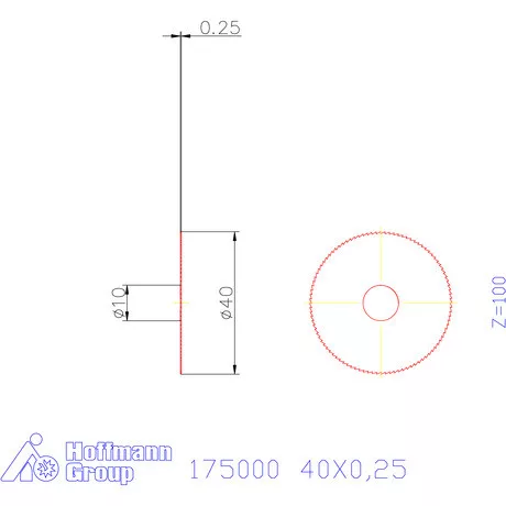Re-Bo Fém-körfűrésztárcsa finom 40X0,25 mm