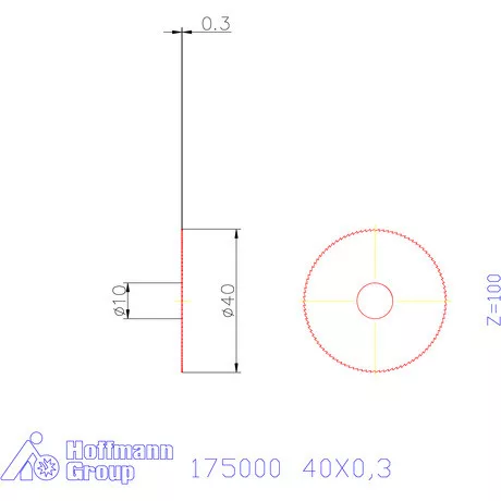 Re-Bo Fém-körfűrésztárcsa finom 40X0,3 mm