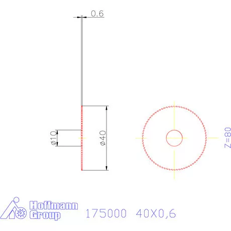 Re-Bo Fém-körfűrésztárcsa finom 40X0,6 mm